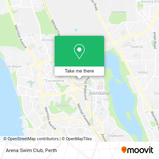 Mapa Arena Swim Club