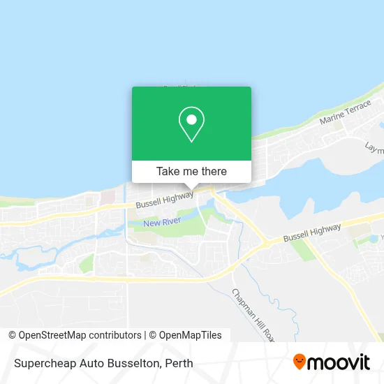 Mapa Supercheap Auto Busselton