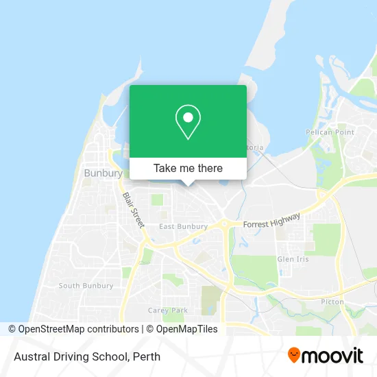 Mapa Austral Driving School