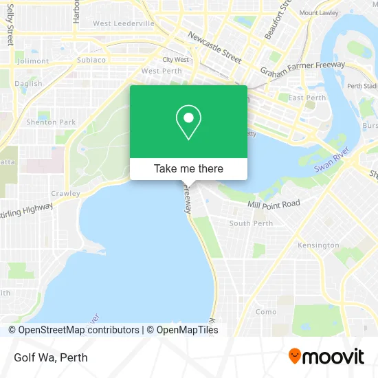 Mapa Golf Wa