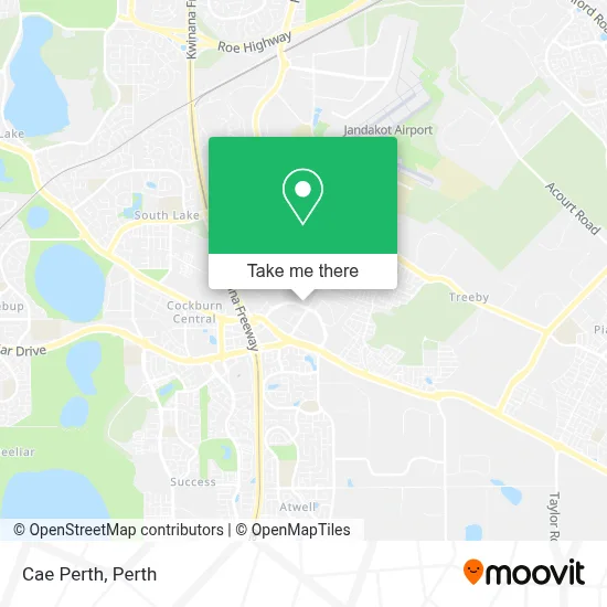 Cae Perth map