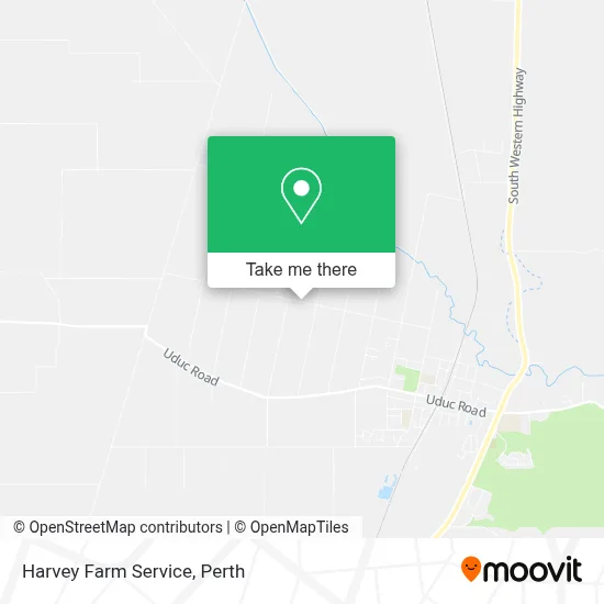 Mapa Harvey Farm Service