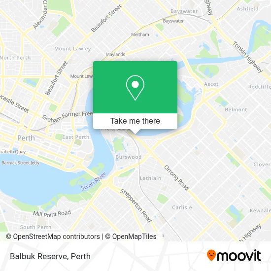 Mapa Balbuk Reserve