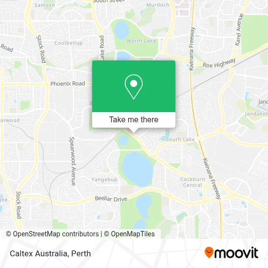 Mapa Caltex Australia