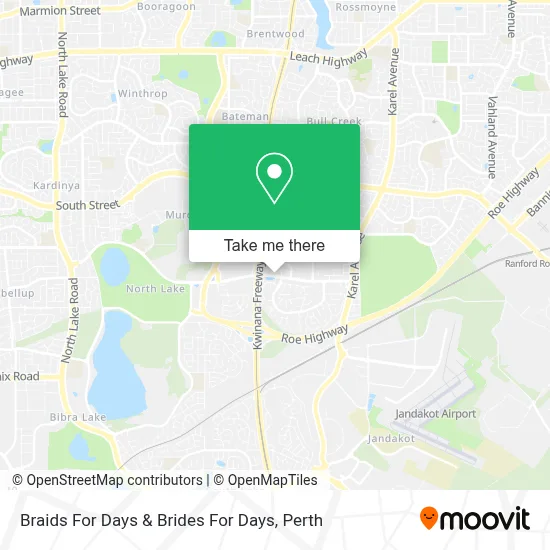 Braids For Days & Brides For Days map