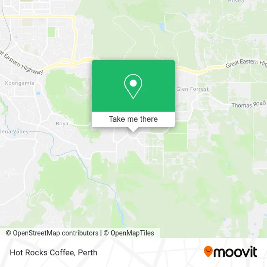 Mapa Hot Rocks Coffee