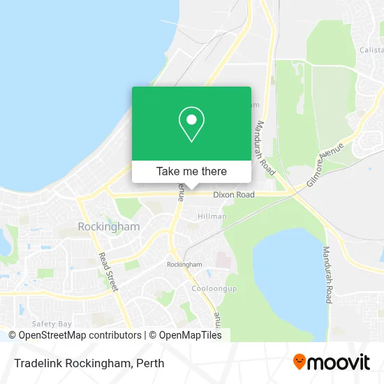 Mapa Tradelink Rockingham