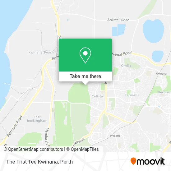 Mapa The First Tee Kwinana