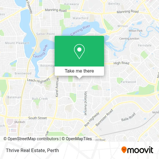 Mapa Thrive Real Estate