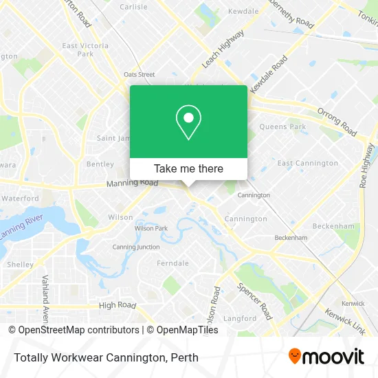 Mapa Totally Workwear Cannington