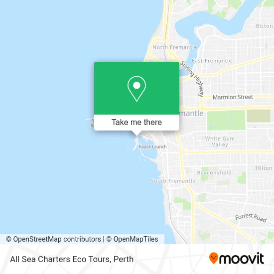 All Sea Charters Eco Tours map