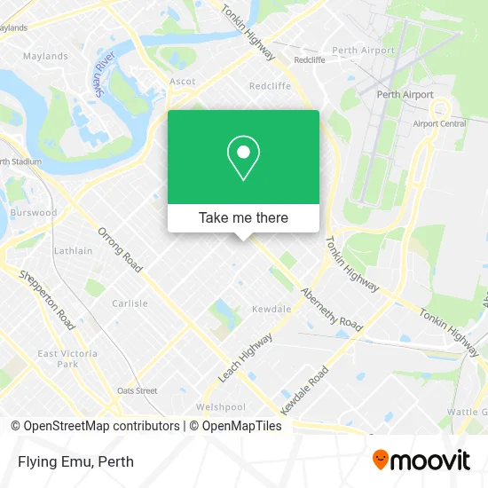 Mapa Flying Emu