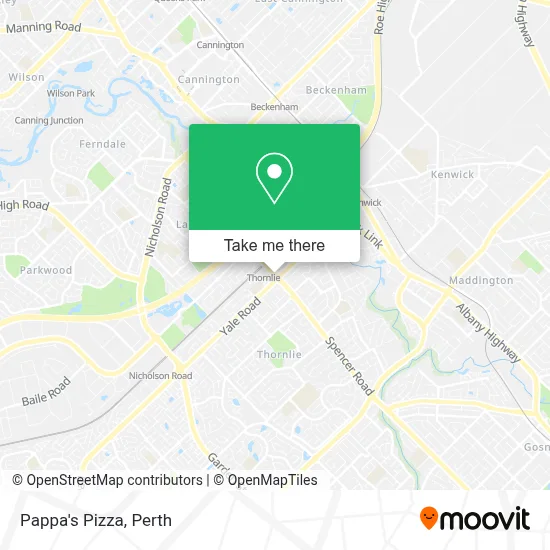 Mapa Pappa's Pizza