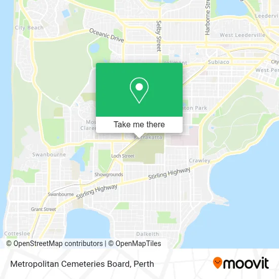 Mapa Metropolitan Cemeteries Board