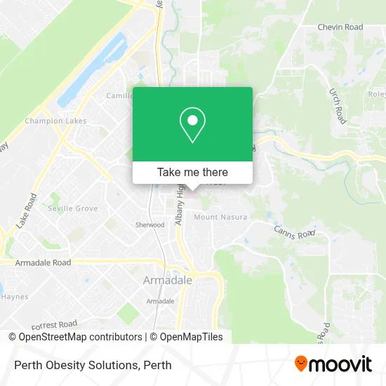Mapa Perth Obesity Solutions