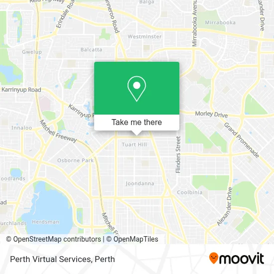 Mapa Perth Virtual Services