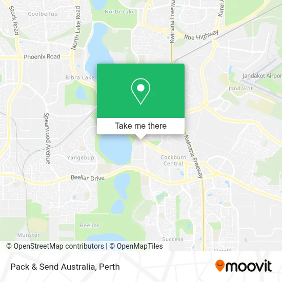 Mapa Pack & Send Australia
