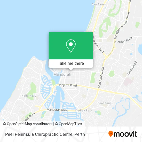 Mapa Peel Peninsula Chiropractic Centre
