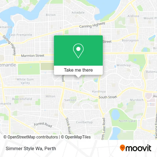 Simmer Style Wa map