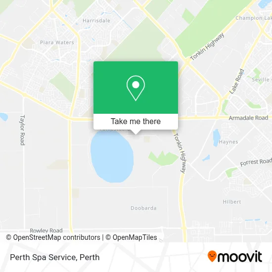 Mapa Perth Spa Service