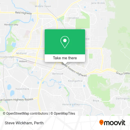 Mapa Steve Wickham