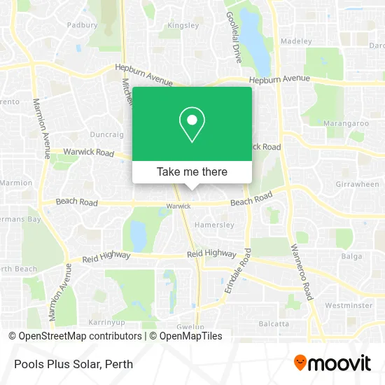 Pools Plus Solar map