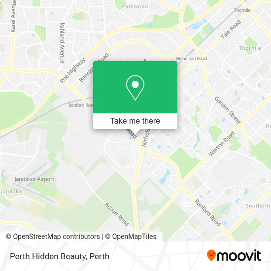 Perth Hidden Beauty map