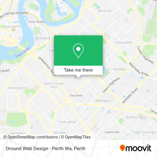 Mapa Oround Web Design - Perth Wa