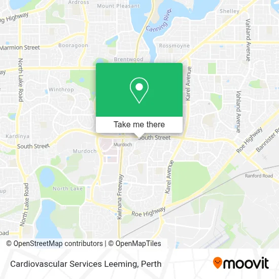 Cardiovascular Services Leeming map