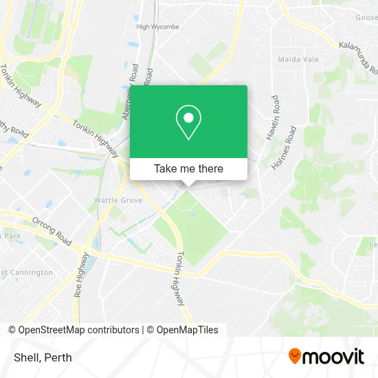 Mapa Shell