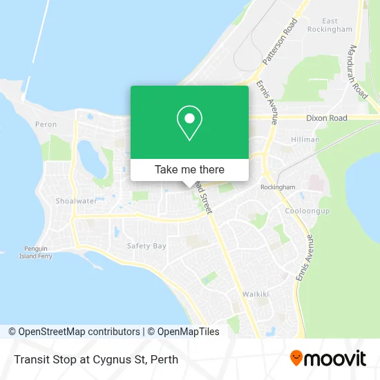 Mapa Transit Stop at Cygnus St