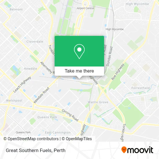 Mapa Great Southern Fuels