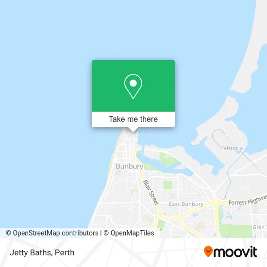 Mapa Jetty Baths
