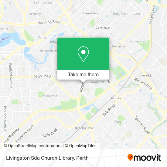 Mapa Livingston Sda Church Library