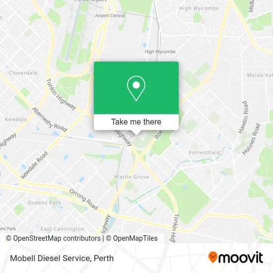 Mobell Diesel Service map