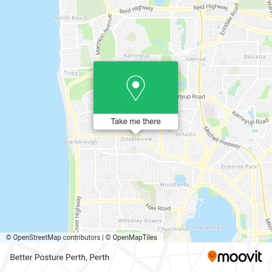 Better Posture Perth map