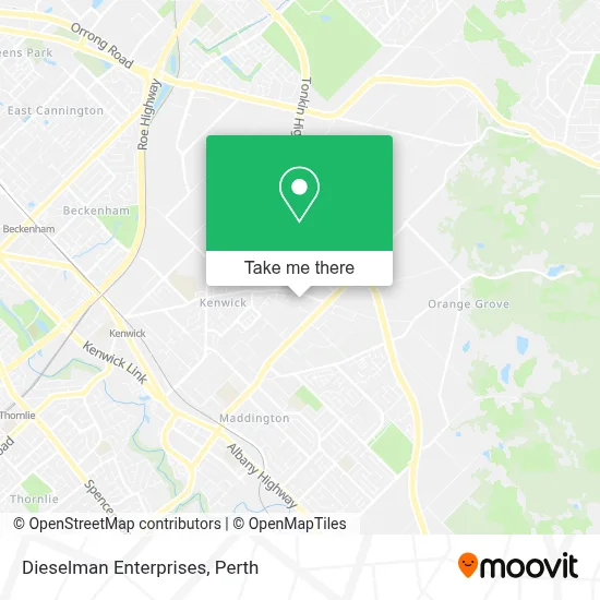 Mapa Dieselman Enterprises