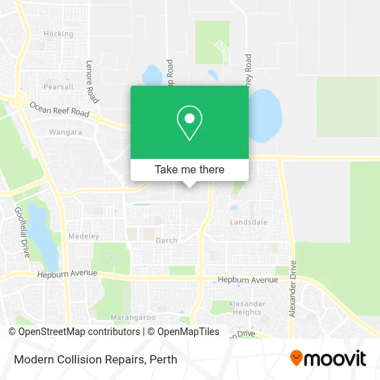 Mapa Modern Collision Repairs