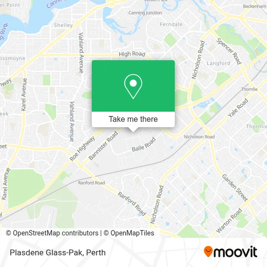 Mapa Plasdene Glass-Pak
