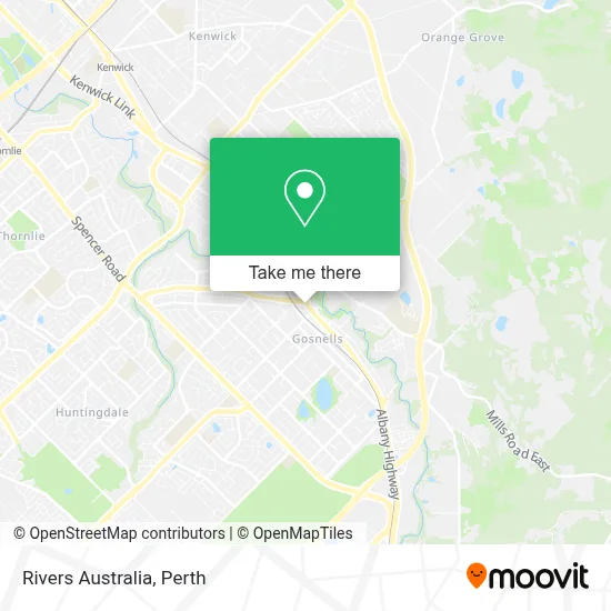 Mapa Rivers Australia