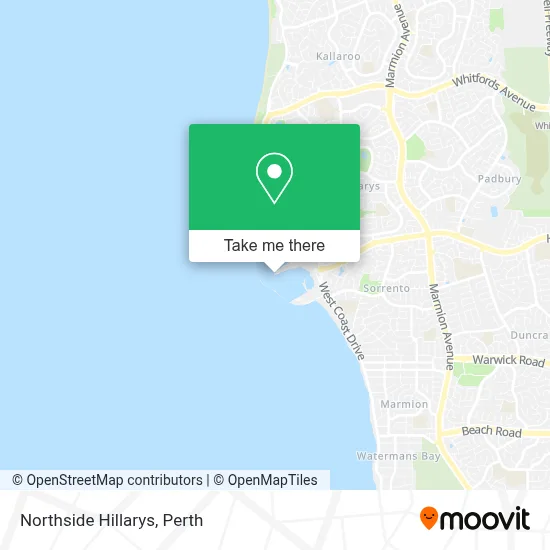 Mapa Northside Hillarys