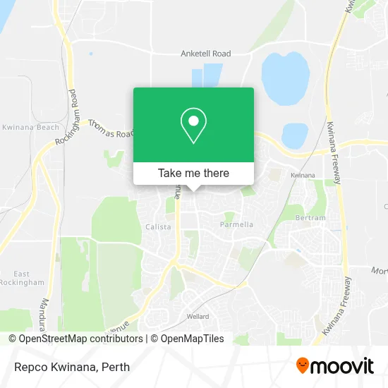 Mapa Repco Kwinana