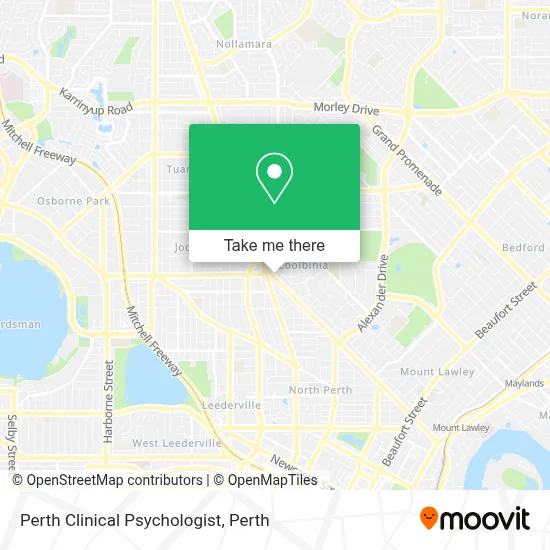 Mapa Perth Clinical Psychologist