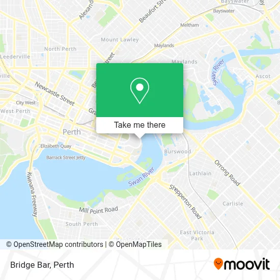 Mapa Bridge Bar