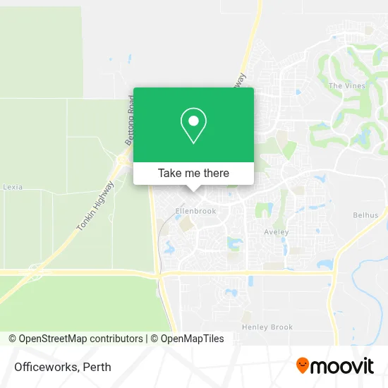 Mapa Officeworks