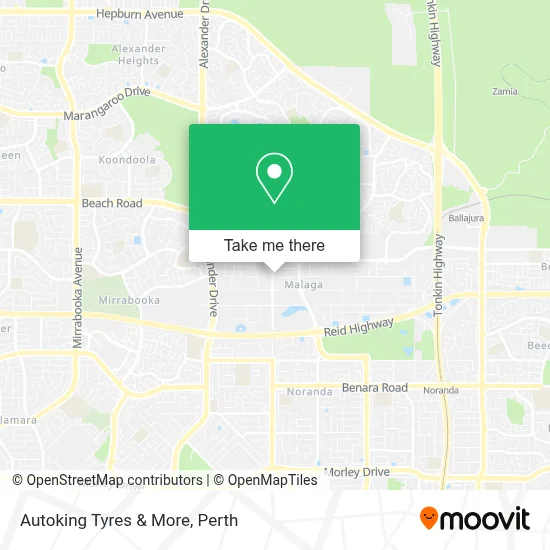 Mapa Autoking Tyres & More