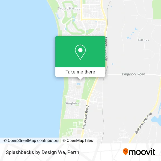 Mapa Splashbacks by Design Wa