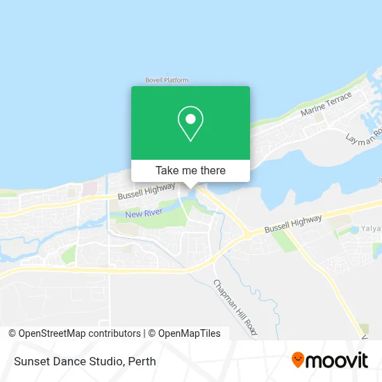 Mapa Sunset Dance Studio