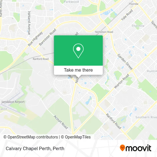 Calvary Chapel Perth map