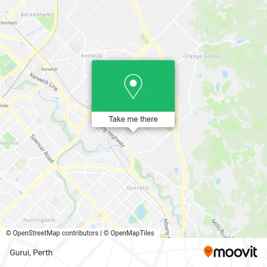 Mapa Gurui